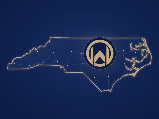 North Carolina outline with the MW AIRLIFT emblem